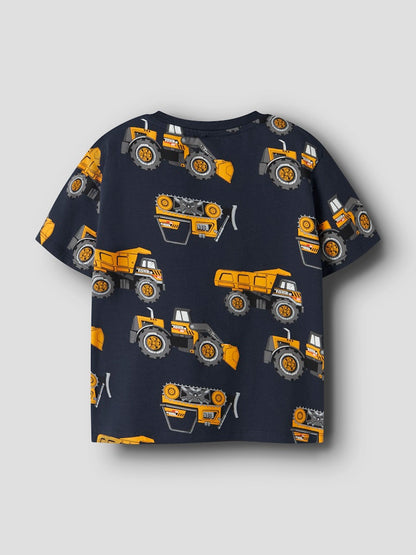 T-shirt Kortärmad Tonka Bilar Fordon Jimmy Blå
