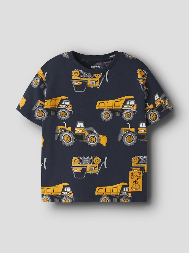 T-shirt Kortärmad Tonka Bilar Fordon Jimmy Blå
