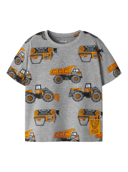 T-shirt Kortärmad Tonka Bilar Fordon Jimmy Grå