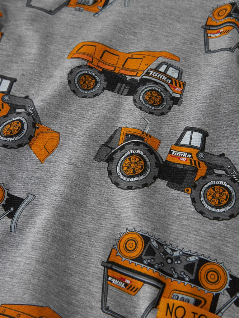 T-shirt Kortärmad Tonka Bilar Fordon Jimmy Grå