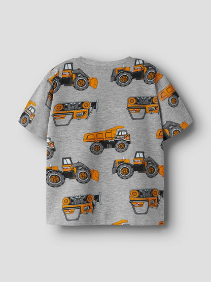 T-shirt Kortärmad Tonka Bilar Fordon Jimmy Grå