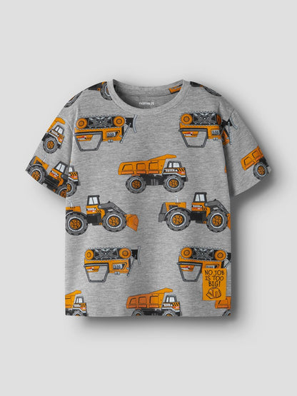 T-shirt Kortärmad Tonka Bilar Fordon Jimmy Grå