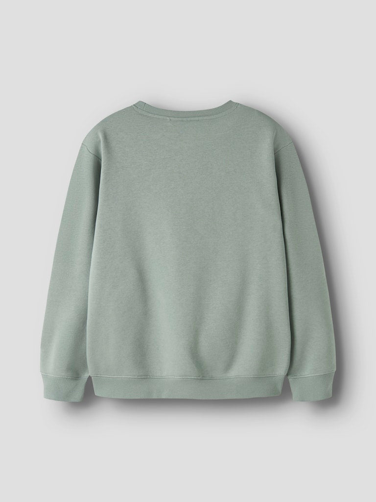 Sweattröja Leo Enfärgad Grön