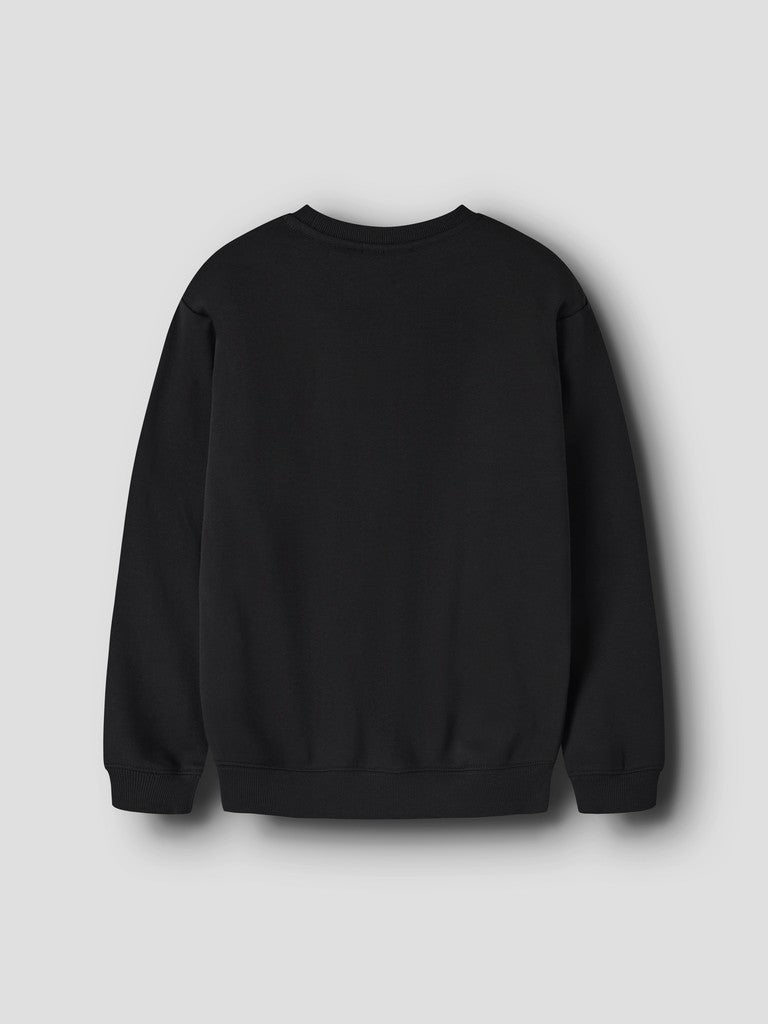 Sweattröja Leo Enfärgad Svart