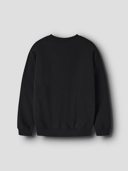 Sweattröja Leo Enfärgad Svart