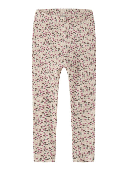 Leggings Lianna Mönstrade Blommor Beige