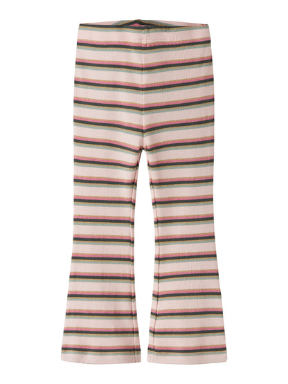 Byxa /Leggings Bootcut Ribbade Ränder Laverne Rosa
