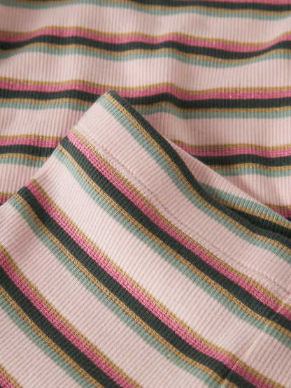 Byxa /Leggings Bootcut Ribbade Ränder Laverne Rosa
