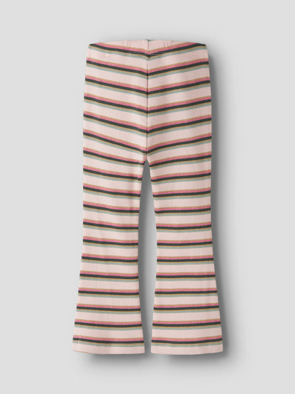 Byxa /Leggings Bootcut Ribbade Ränder Laverne Rosa