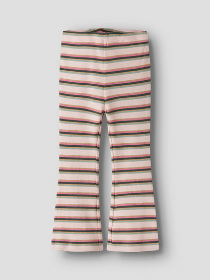 Byxa /Leggings Bootcut Ribbade Ränder Laverne Rosa