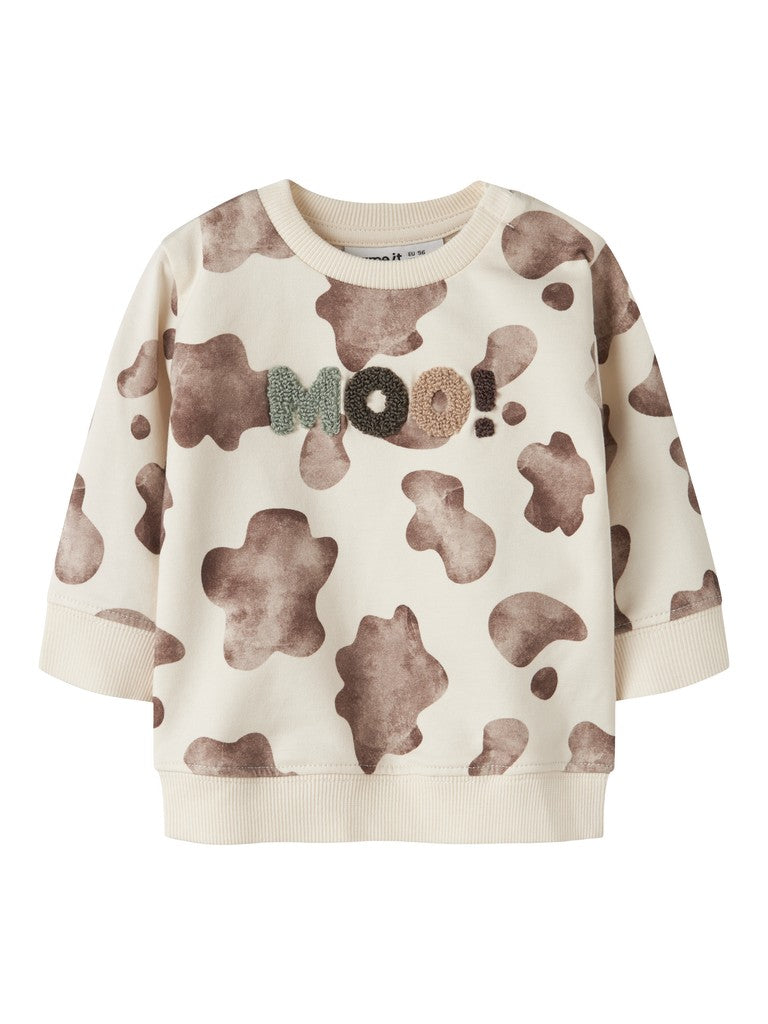 Sweattröja Mönstrad Larry Beige