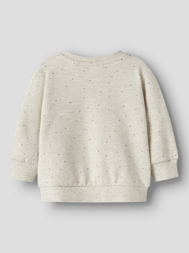 Sweattröja Prickar Blomma Luelle Rosa