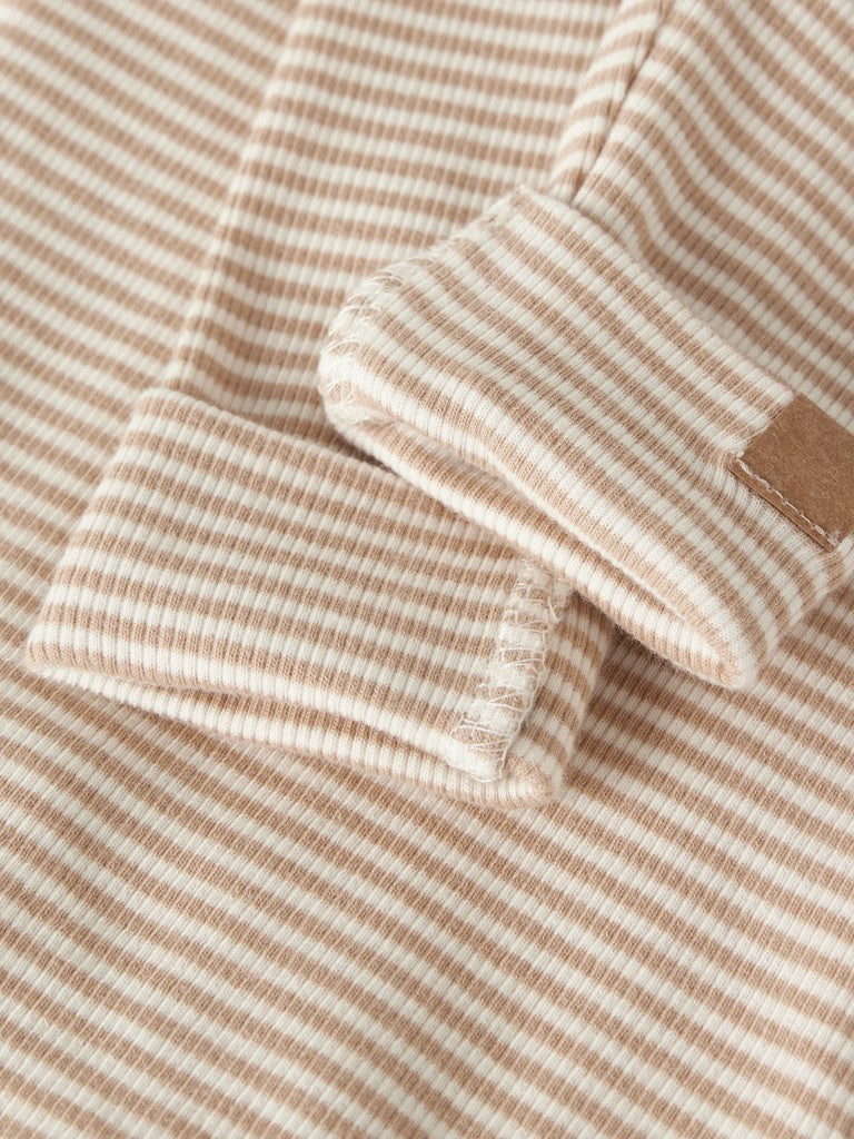 Byxa/Legging Berro Ribbad Randig Beige
