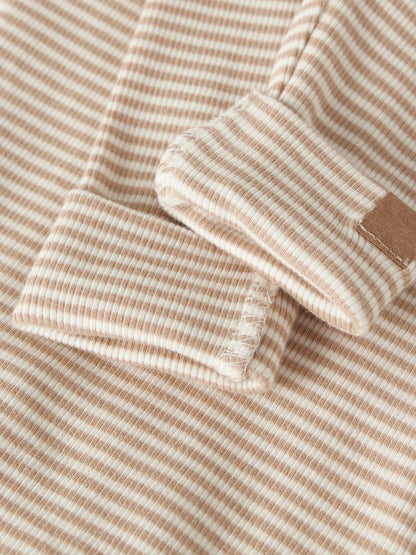 Byxa/Legging Berro Ribbad Randig Beige