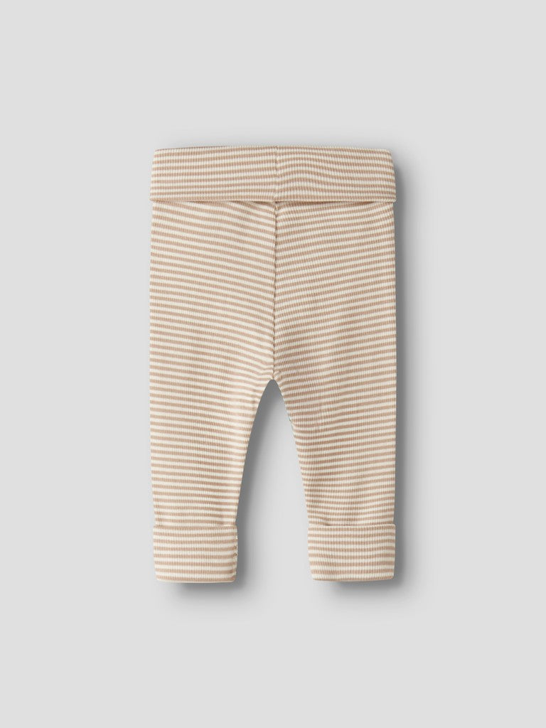 Byxa/Legging Berro Ribbad Randig Beige