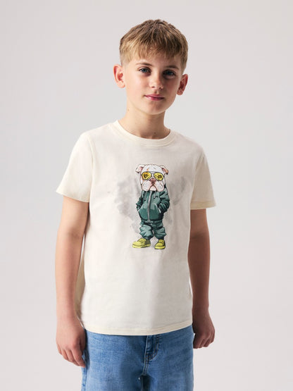T-shirt Legu Hund Vit