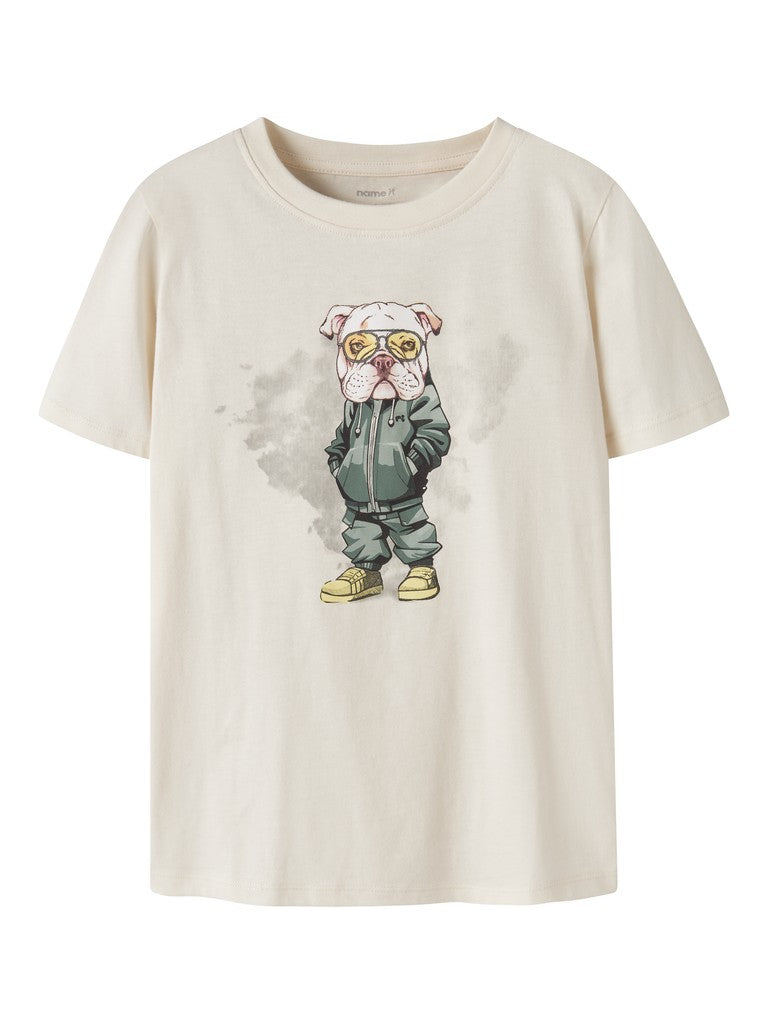 T-shirt Legu Hund Vit