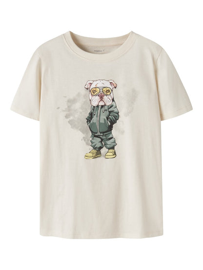 T-shirt Legu Hund Vit