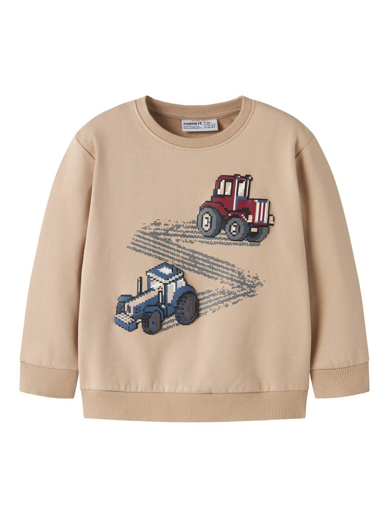 Sweattröja Traktorer Lavandin Beige