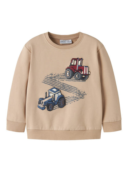 Sweattröja Traktorer Lavandin Beige