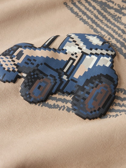Sweattröja Traktorer Lavandin Beige