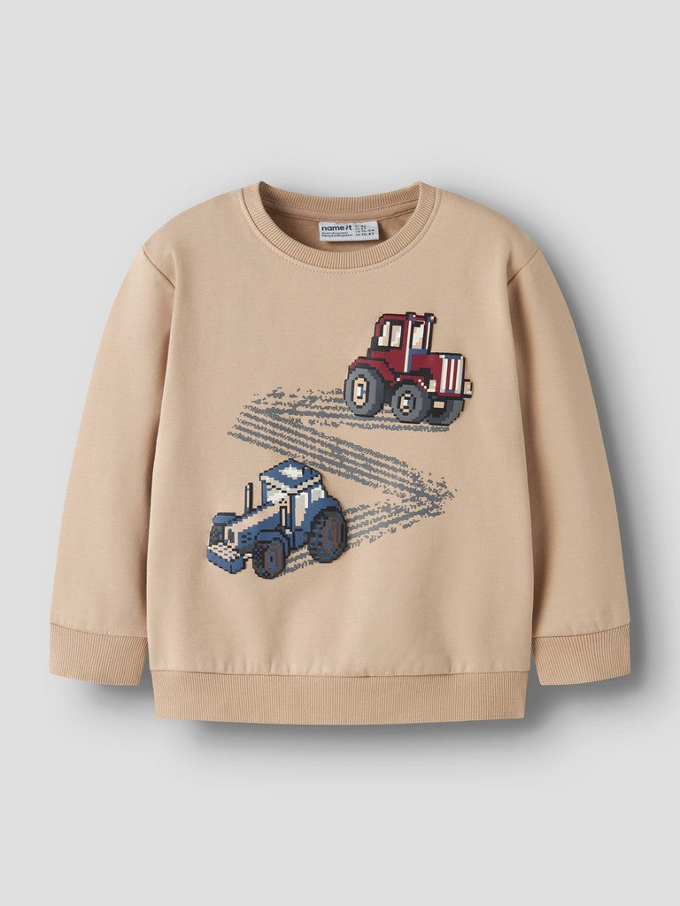Sweattröja Traktorer Lavandin Beige