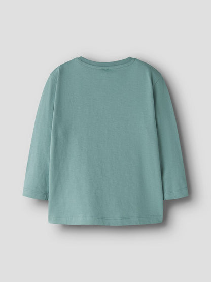 T-shirt Långärmad Lastbil Obrian Grön/ Turkos