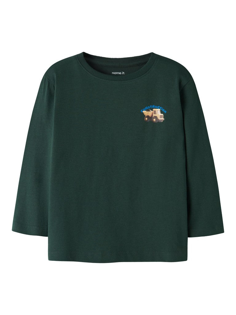 T-shirt Långärmad Lastbil Obrian Grön