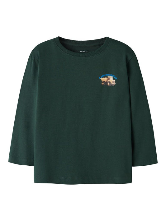 T-shirt Långärmad Lastbil Obrian Grön