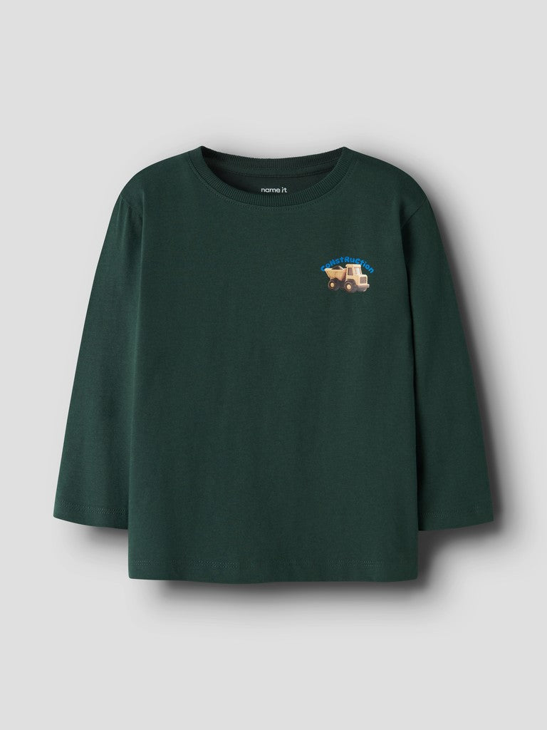 T-shirt Långärmad Lastbil Obrian Grön