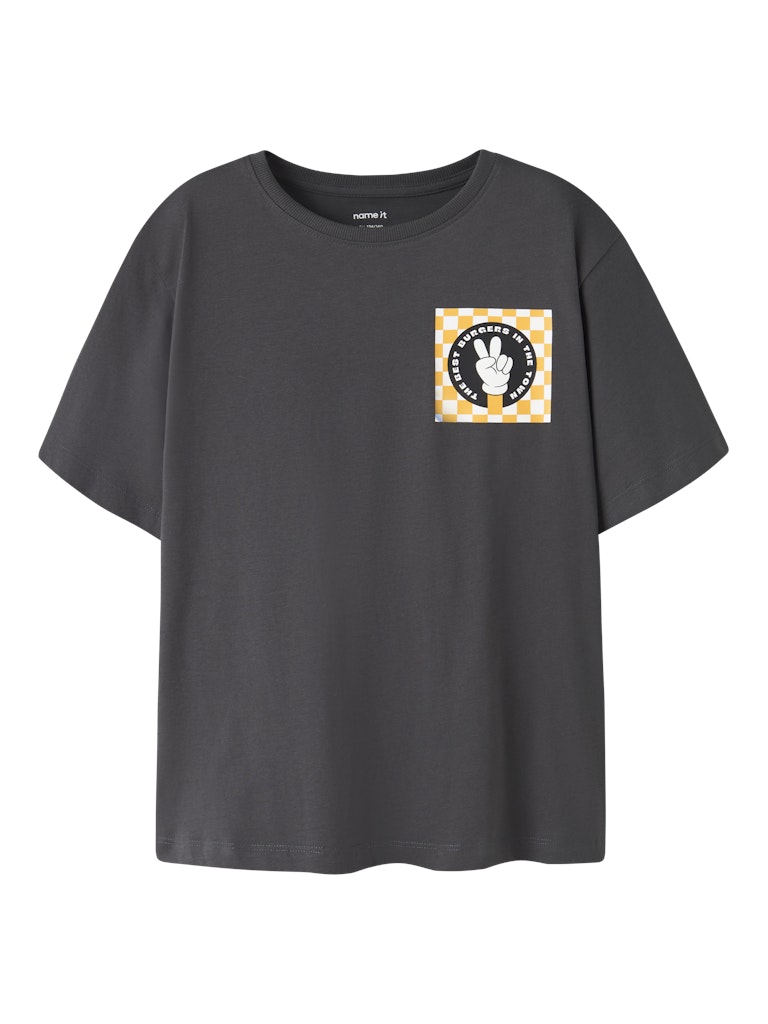 T-shirt Kortärmad Olaff Backprint Grå