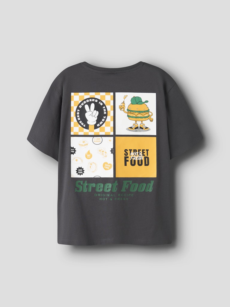 T-shirt Kortärmad Olaff Backprint Grå