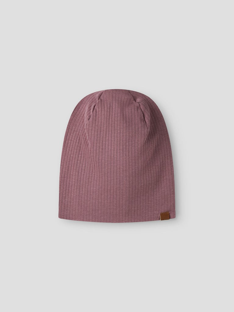 Mössa Mex M Ribbad Enfärgad Rosa