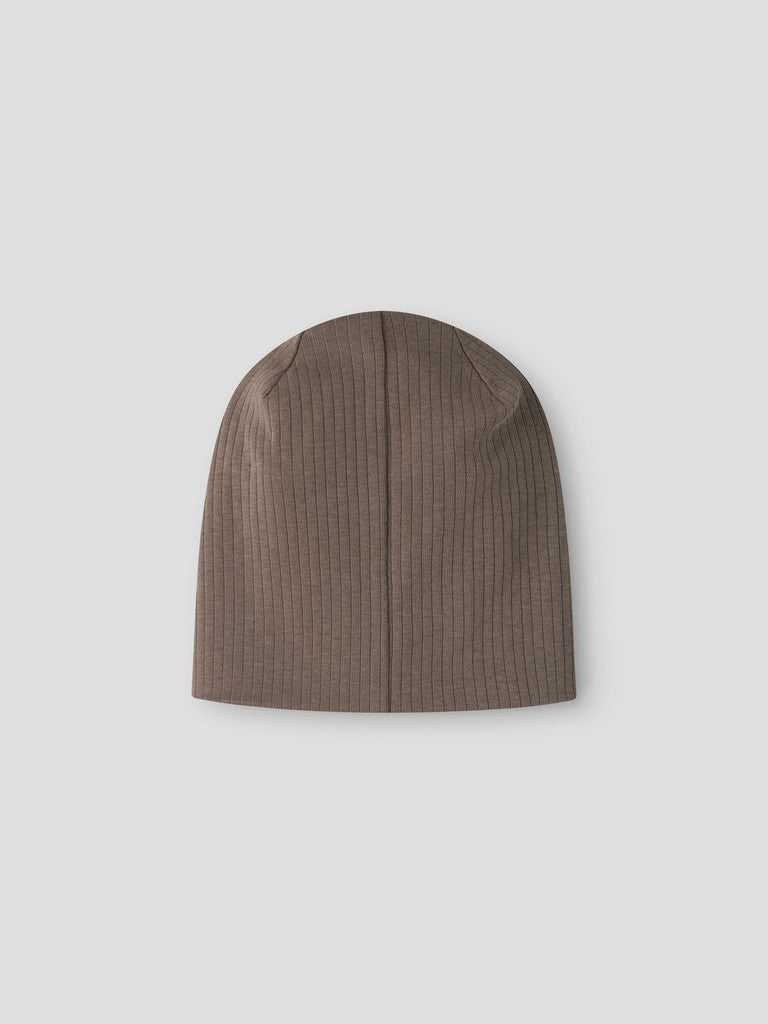 Mössa Mex M Ribbad Enfärgad Brun