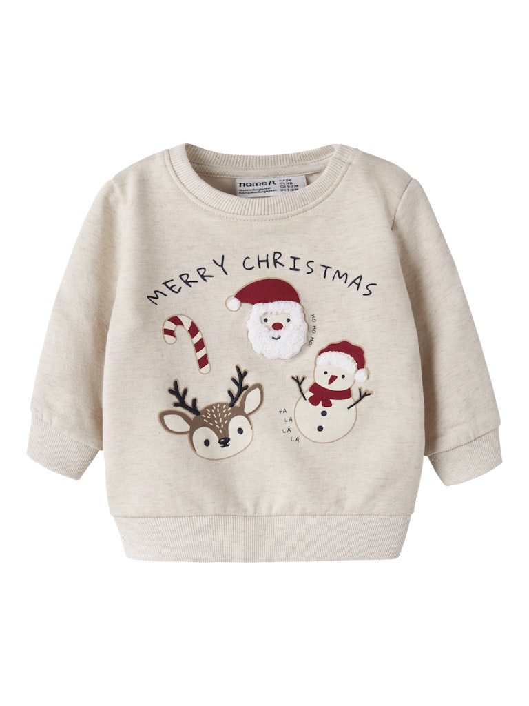 Sweattröja Julmotiv Rular Beige