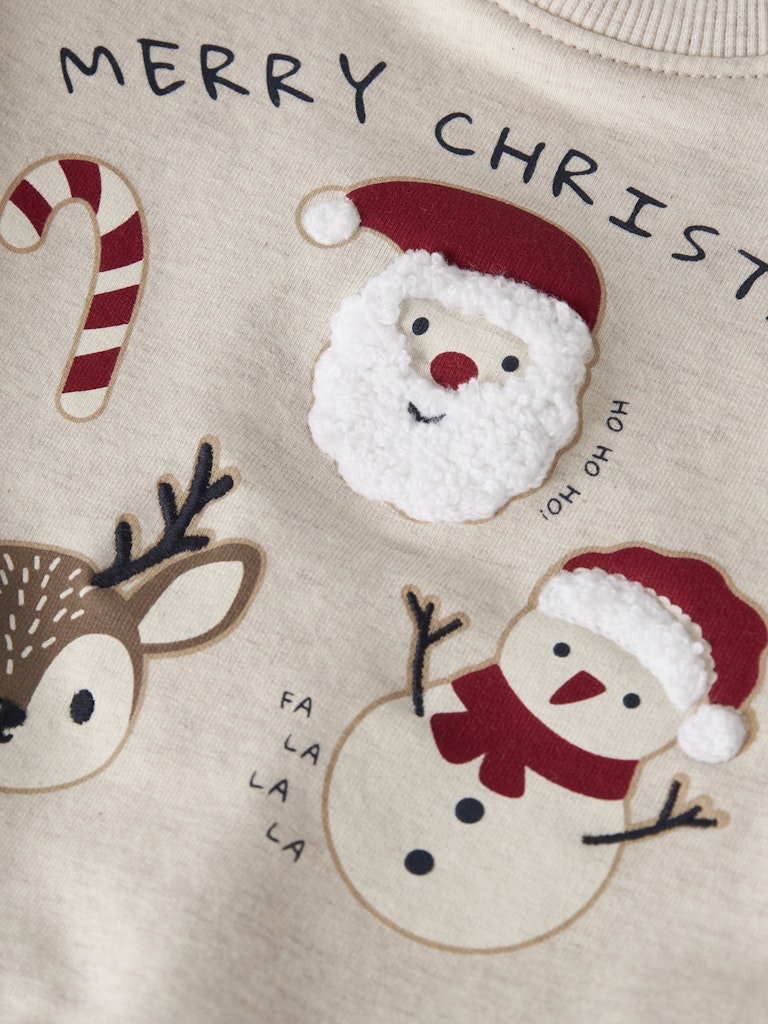Sweattröja Julmotiv Rular Beige