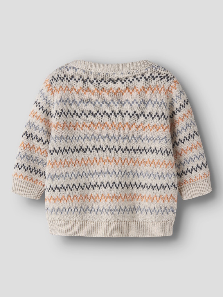 Stickad Tröja Nino NB Mönstrad Beige