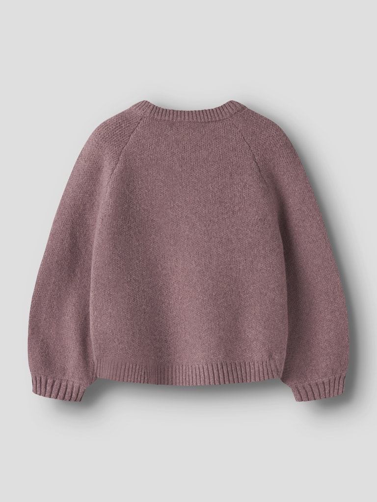 Stickad Tröja Ndoper Enfärgad Rosett Rosa