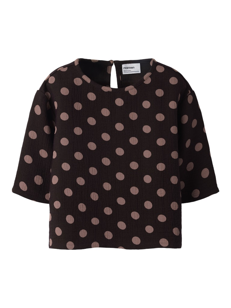 Blus Nina Prickar Brun/Rosa