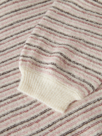 Stickad Tröja Noelle K Ränder Rosa