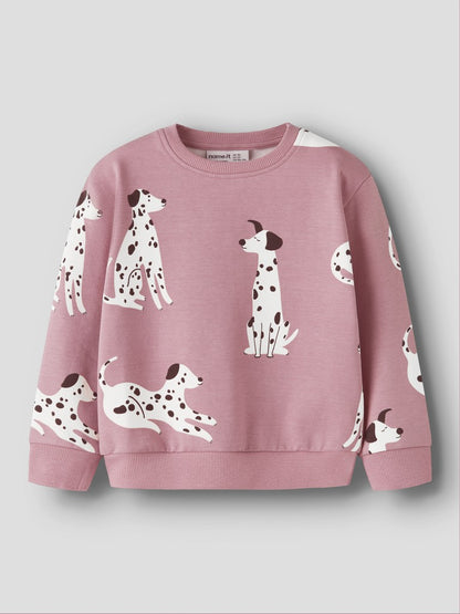 Sweattröja Ndopa Dalmatiner Hundar Rosa