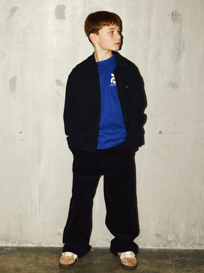 Skjorta Overshirt Enfärgad Niall Svart