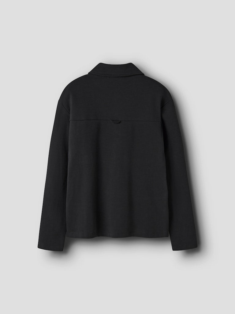 Skjorta Overshirt Enfärgad Niall Svart
