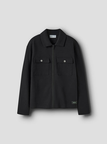 Skjorta Overshirt Enfärgad Niall Svart