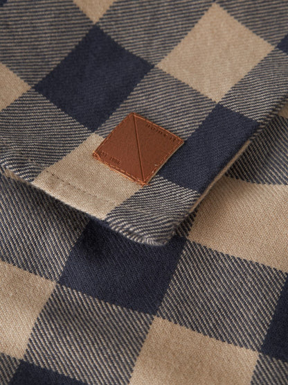 Skjorta Flanell M Rutig Noriel Blå/Beige