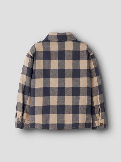 Skjorta Flanell M Rutig Noriel Blå/Beige