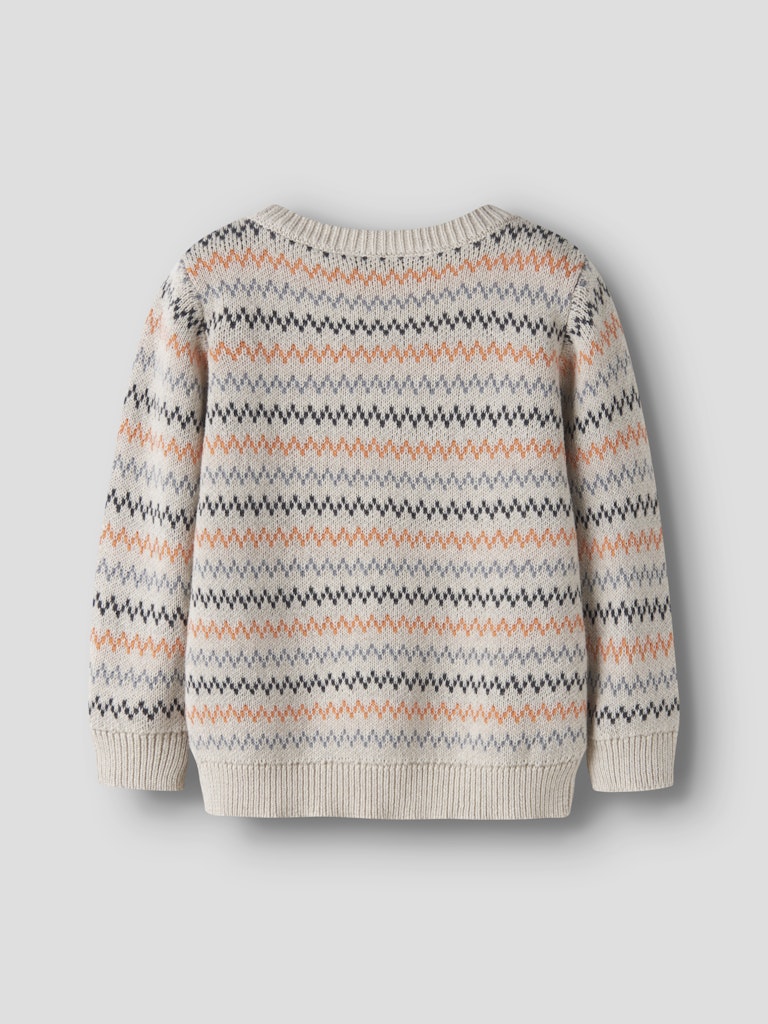 Stickad Tröja Nino Mönstrad Beige