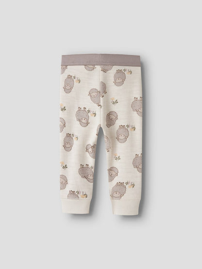 Leggings Merinoull/Bomull Wup Får Beige