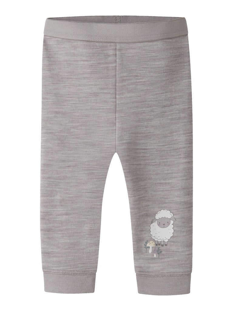 Leggings Merinoull/Bomull Wup Får Grå