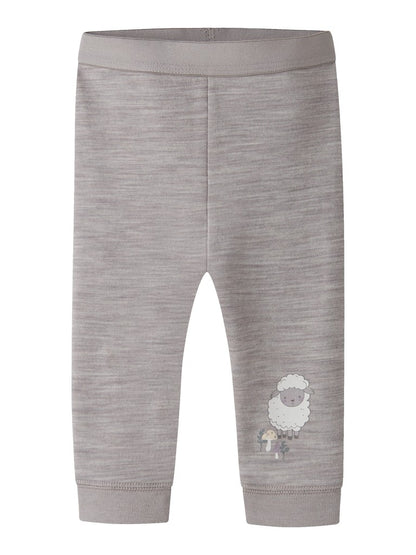 Leggings Merinoull/Bomull Wup Får Grå